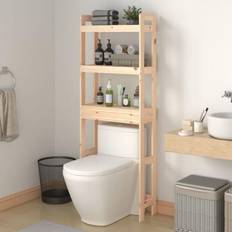 Wood Shower Baskets, Caddies & Soap Shelves vidaXL Toilet Rack 63 x 26 x 171 cm Solid Wood Pine