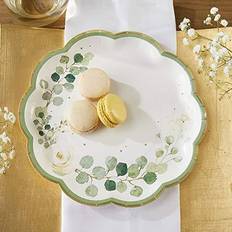 Articles de Fête Kate Aspen Botanical Garden 9 in Premium Paper Plates Set of 16