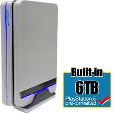 Ps5 hard drive Avolusion PRO-X (White) 6TB USB 3.0 External Gaming Hard Drive for PS5 Game Console 2 Year Warranty