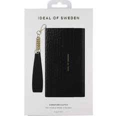 IDeal of Sweden Wallet Cases iDeal of Sweden Signature Clutch Case for iPhone 12 Pro Max Jet Black Croco