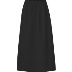 Selected A-formet Midinederdel Sort
