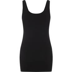 Only Long Vest Top - Black