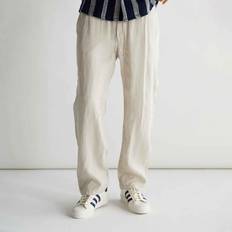 Woodbird Herr Byxor Woodbird Eik Linen Pant, XXL, SAND