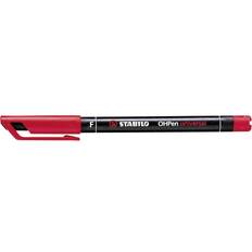 Stabilo Markers Stabilo OHPen universal röd 10 stycken – (röd, vit, multi, vit, plast, fin markör, 0,7 mm)