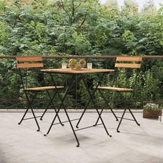 vidaXL Folding Bistro 2 Garden Dining Chair