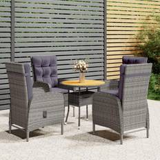 Cafetería Juegos de comedor de patio vidaXL 5-tlg. Garten-Bistro-Set Poly Essgruppe