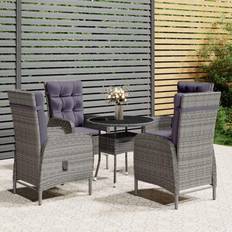 Cafetería Juegos de comedor de patio vidaXL 5-tlg. Garten-Bistro-Set Poly Essgruppe