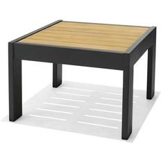 Aluminium Caféborde LifestyleGarden Palau Sofabord 63 x 63 cm Teak Grå