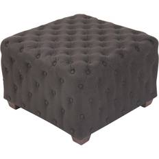 Gris Poufs CLP Tabouret Bas Cubique Pouf