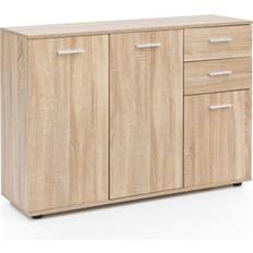 Schwarz Sideboards Wohnling Svenja Sonoma Sideboard 35x79cm