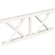 Pflastersteine SKAN HOLZ SKANHOLZ Brüstung Andreaskreuz, für 4-Eck Pavillons und Terrassenüberdachungen, Weiß, 220 cm