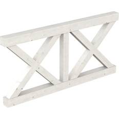 Pflastersteine SKAN HOLZ SKANHOLZ Brüstung Andreaskreuz, für 4-Eck Pavillons und Terrassenüberdachungen, Weiß, 170 cm