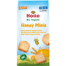 Aliments pour Bébés Holle Biscottes Pour Bébé BIO Miel Beurre 100 g