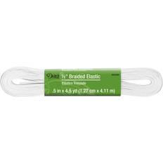 Dritz Élastique Tressé x Blanc 1/2 Pouce Par 4-1/2 Verges