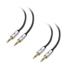 Cable Matters 2-Pack 3.5mm Cable 6 ft 3.5mm Aux Cord Cable 3.5mm Male 6 Feet