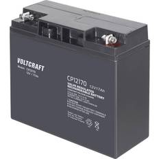 12v 17ah batterier Voltcraft CE12V/17Ah Blybatteri 12 V 17 Ah Blyfleece (B x H x T) 181 x 167 x 77 mm M5 skruetilslutning Vedligeholdelsesfri