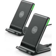 Batterien & Akkus INIU Wireless Charger Ständer [2 Pack] 15W Induktive Schnellladeständer Kabellose Ladestation Handy Ladegerät für iPhone 14 13 12 Mini 11 Pro Max SE Xr X 8 Samsung Galaxy S22 S21 S20 Google Pixel usw