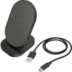 Kabelloses Ladegerät Batterien & Akkus Hama Wireless Charger QI-FC10S-Fabric schwarz