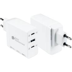 Batterijen en Opladers Good Connections USB-Schnellladegerät 100W, GaN, 3-Port (2x USB-C und 1x USB-A) PD 3.0, QC 4 weiß