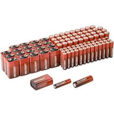 Aa batteri 100 Voltcraft Batteri-sæt AA, Mikro, 9 V-batteri 100 stk