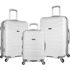 White luggage sets Olympia USA Denmark Checked Luggage