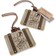 Kate Aspen Let The Journey Begin Vintage Suitcase Luggage Tag