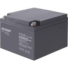 24ah batteri Voltcraft CE12V/24Ah Blybatteri 12 V 24 Ah Blyfleece (B x H x T) 166 x 125 x 175 mm M5 skruetilslutning Vedligeholdelsesfri