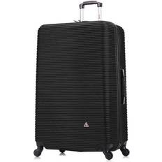 Luggage InUSA Royal Extra Large 4-Wheel Spinner Luggage, Black