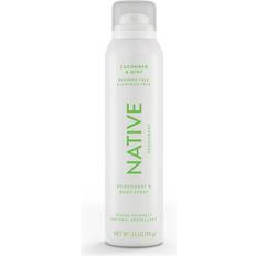 Native deodorant for men Native Deodorant and Body Spray Cucumber & Mint Aluminum-Free