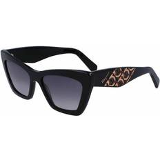 Ferragamo Geometric Cat Eye Sunglasses, 55mm