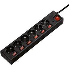 Hama Stikdåser & Forlængerledninger Hama 00223158 6-Fold Socket Switchable