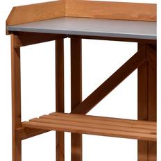 Planteringsbord Dobar Fällbart Växtbord 85 x 44 x 89 cm Brunt