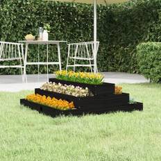 80.0 cm Plantekasser vidaXL plantekasse 80x80x27 massivt fyrretræ Plantekasse