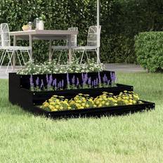 vidaXL plantekasse 78x78x27 massivt fyrretræ Plantekasse