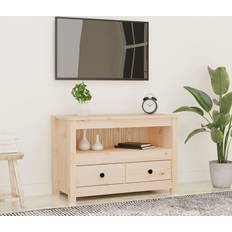 vidaXL 79 x 35 x 52 cm Massivt Fyrretræ TV-bord
