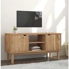 Meubles vidaXL Centre de Divertissement 113.5 x 43 x 57 cm Bois de Pin Massif Meuble TV