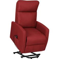 Rood Fauteuils vidaXL Sta-op Stoel Stof Wijnrood Rood