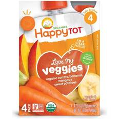 Happy baby formula Tot Organic Love My Veggies Carrots Bananas Mangos & Sweet Potatoes Stage 4