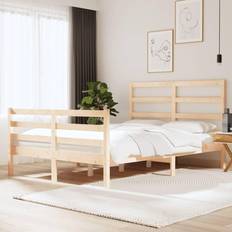 Sängar & Madrasser vidaXL Massiv Furu 120x190 cm Sängram