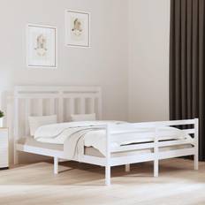 Beds & Mattresses vidaXL Solid Wood Bed Frame 160 x 200 cm