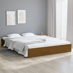 Beds & Mattresses vidaXL Bed Frame Honey Brown