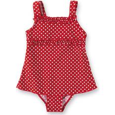 24-36M Maillots de bain Playshoes maillot de bain résistant aux UV avec jupe pointillée rouge