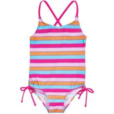 Playshoes Badedragt - Lyseblå/Orange/Fuchsia/Lyserød