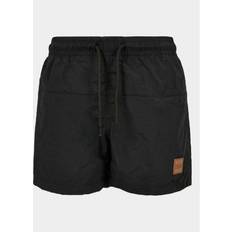 Urban Classics Kinder Badeshorts Boys Block in schwarz