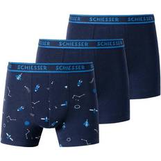 Schiesser Boxershorts SPACE 3er-Pack in dunkelblau