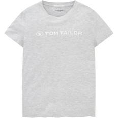 flickor barn t-shirt, 15398 – ljussten grå melerad, 164
