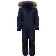 9-12M Schneeoveralls Trollkids Kid's Kirkenes Snowsuit - Navy