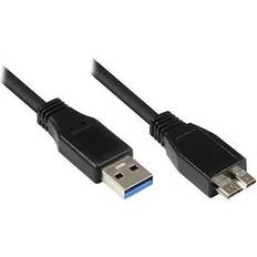 Good Connections 2710-MB03 anslutningskabel/datakabel USB 3.0 Mirco B, 3