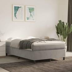vidaXL Boxspringbett Hellgrau Bettrahmen