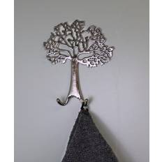 Silver Coat Hooks Geko Tree Of Life Hanging Double Coat Hook